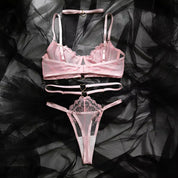 Elegant Sheer Lace Bra & Panty Set