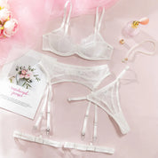Elegant Lace Garter Lingerie Set