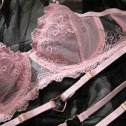 Elegant Sheer Lace Bra & Panty Set