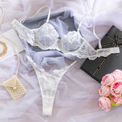 Elegant Sheer Lace Bra & Panty Set