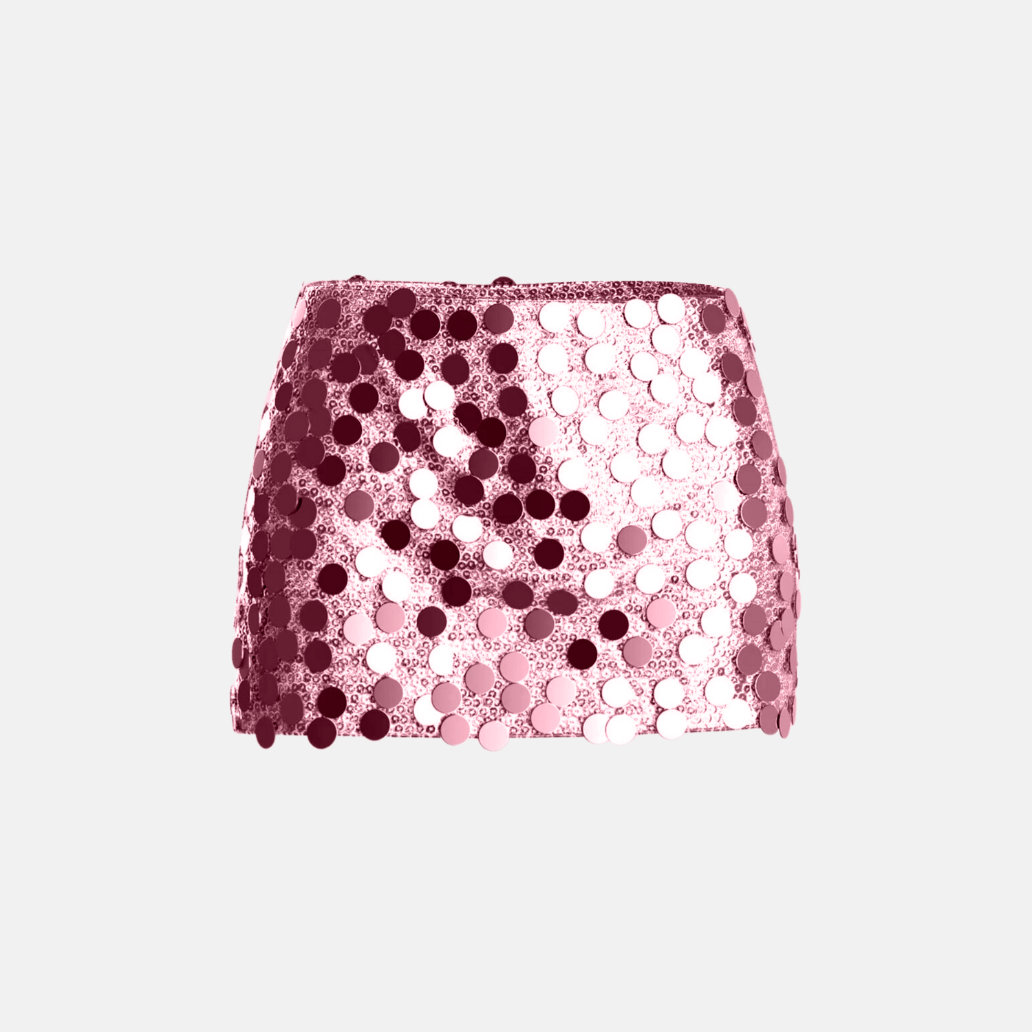 Bright Mid-Rise Sequin Skirt