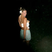 Cala Luna Sequin Tulle Mini Skirt