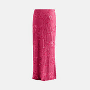 Capri High-Waisted Sequin Tulle Maxi Skirt