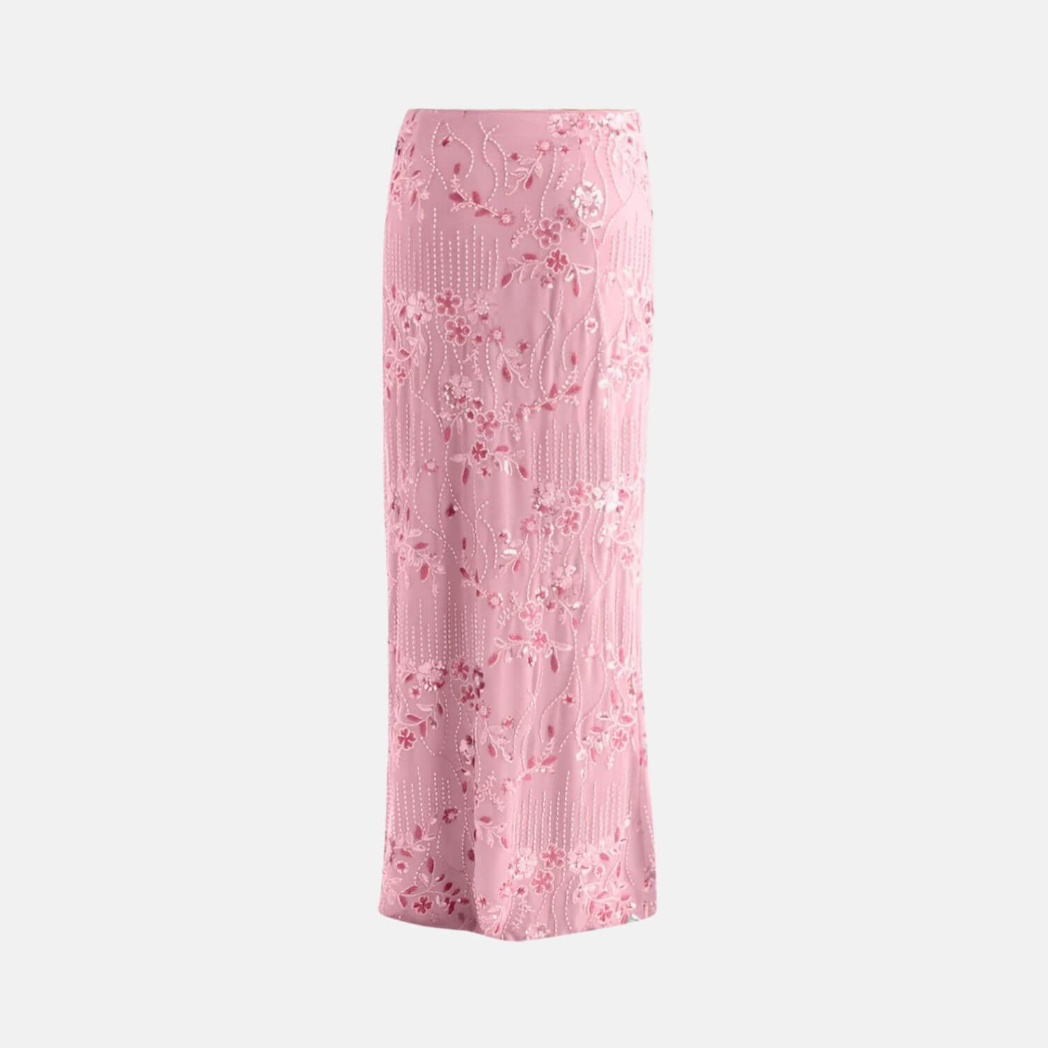 Capri High-Waisted Sequin Tulle Maxi Skirt