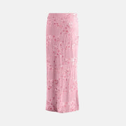 Capri High-Waisted Sequin Tulle Maxi Skirt