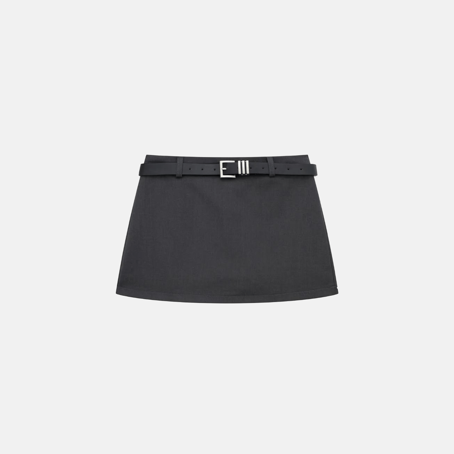 Collegial High-Waisted Mini Skirt