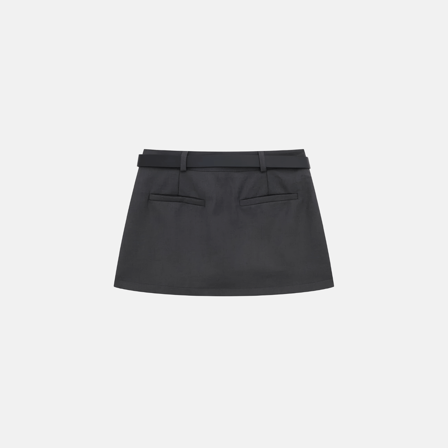 Collegial High-Waisted Mini Skirt