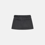 Collegial High-Waisted Mini Skirt