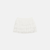 Honey Ruffle Lace Mini Skirt