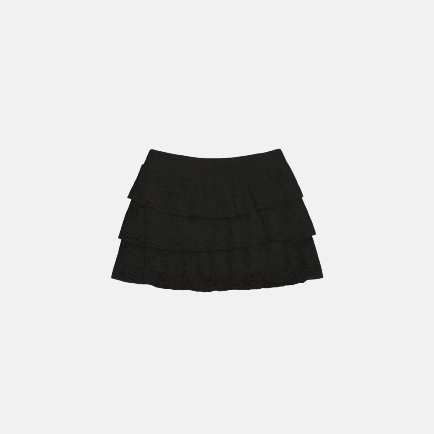 Honey Ruffle Lace Mini Skirt