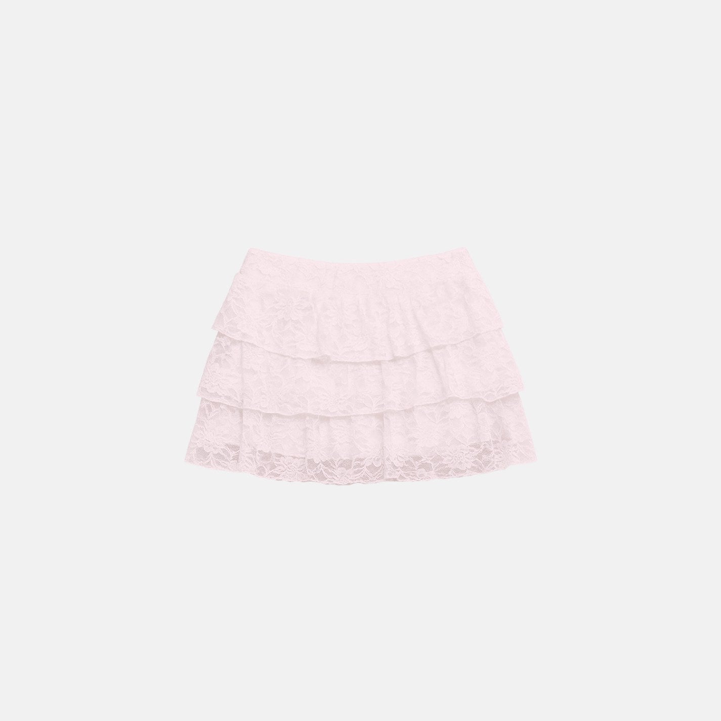 Honey Ruffle Lace Mini Skirt