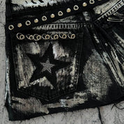 Kyoto Printed Denim Mini Skirt