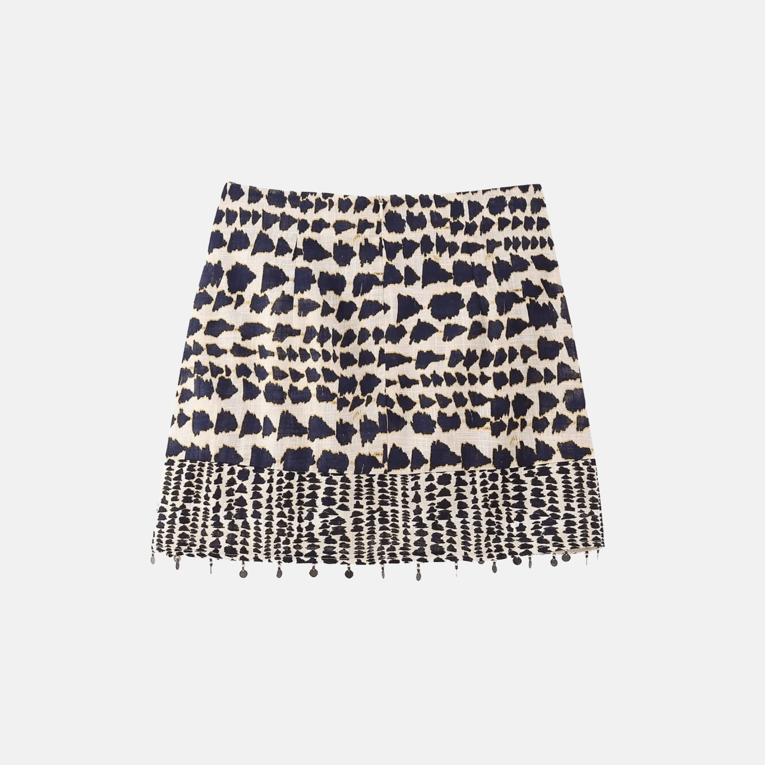 Masai Printed Knot-Front Mini Skirt