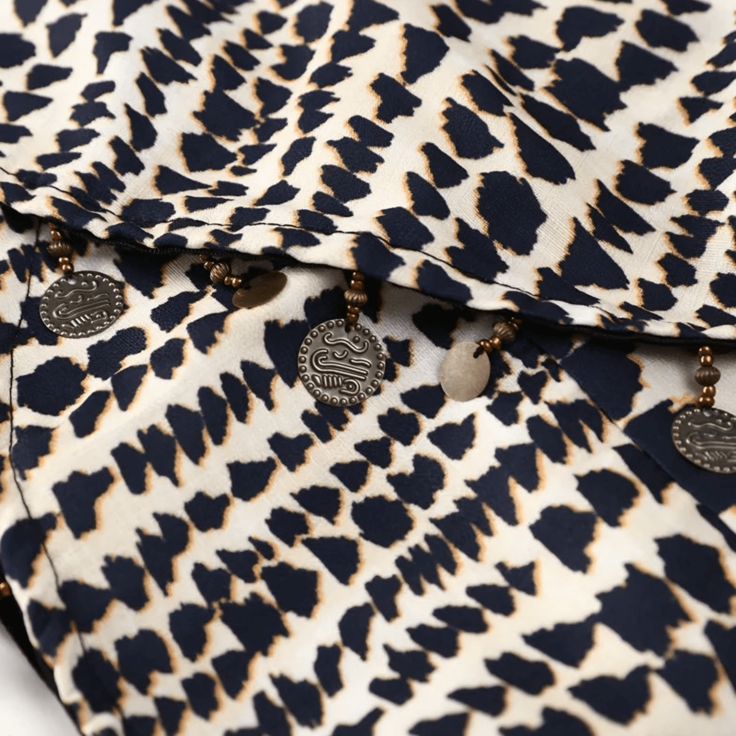 Masai Printed Knot-Front Mini Skirt