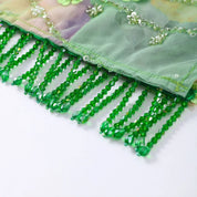 Nereida Tie-Side Sequin Tulle Mini Skirt