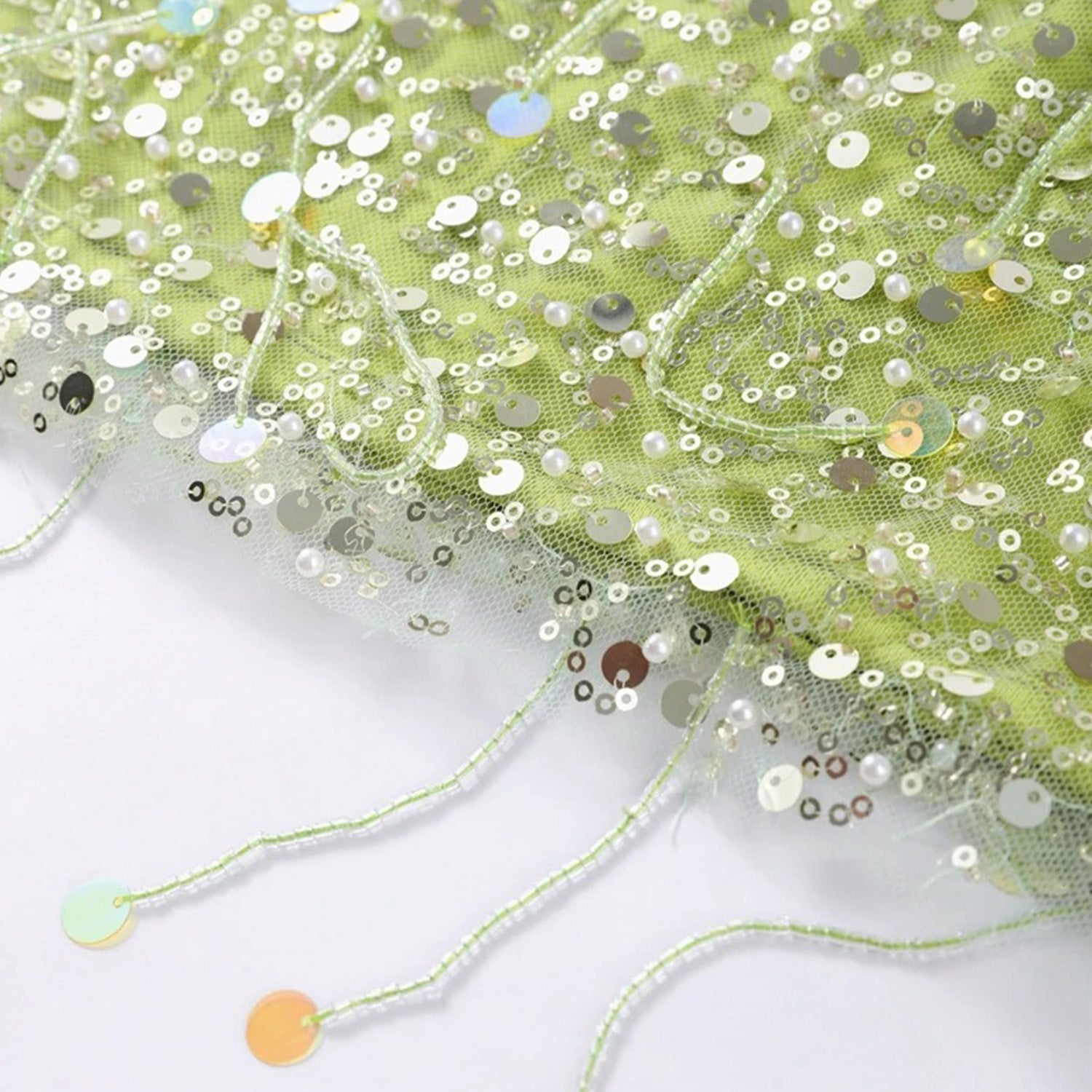 Sparkle Sequin Tulle Mini Skirt