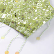 Sparkle Sequin Tulle Mini Skirt