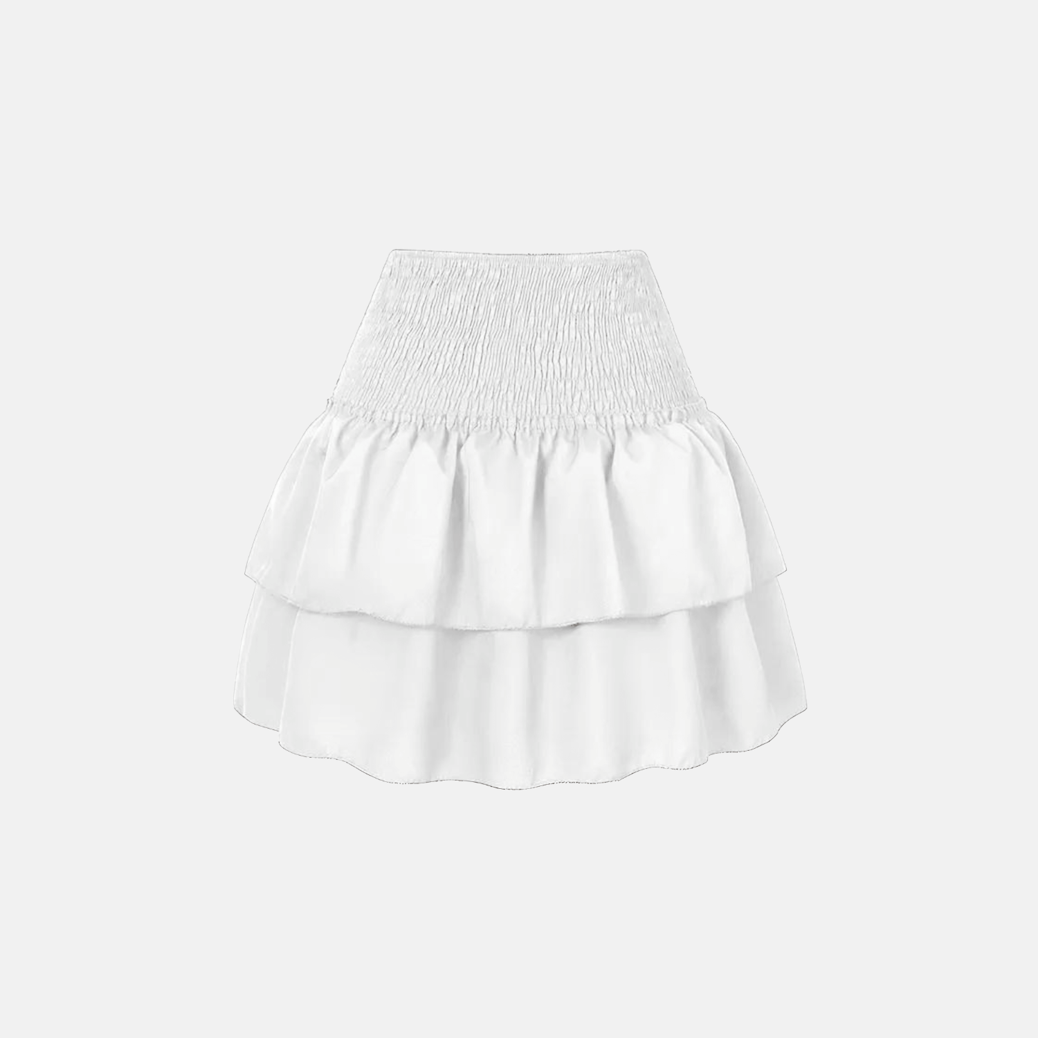 Wind Embroidered High-Waisted Mini Skirt