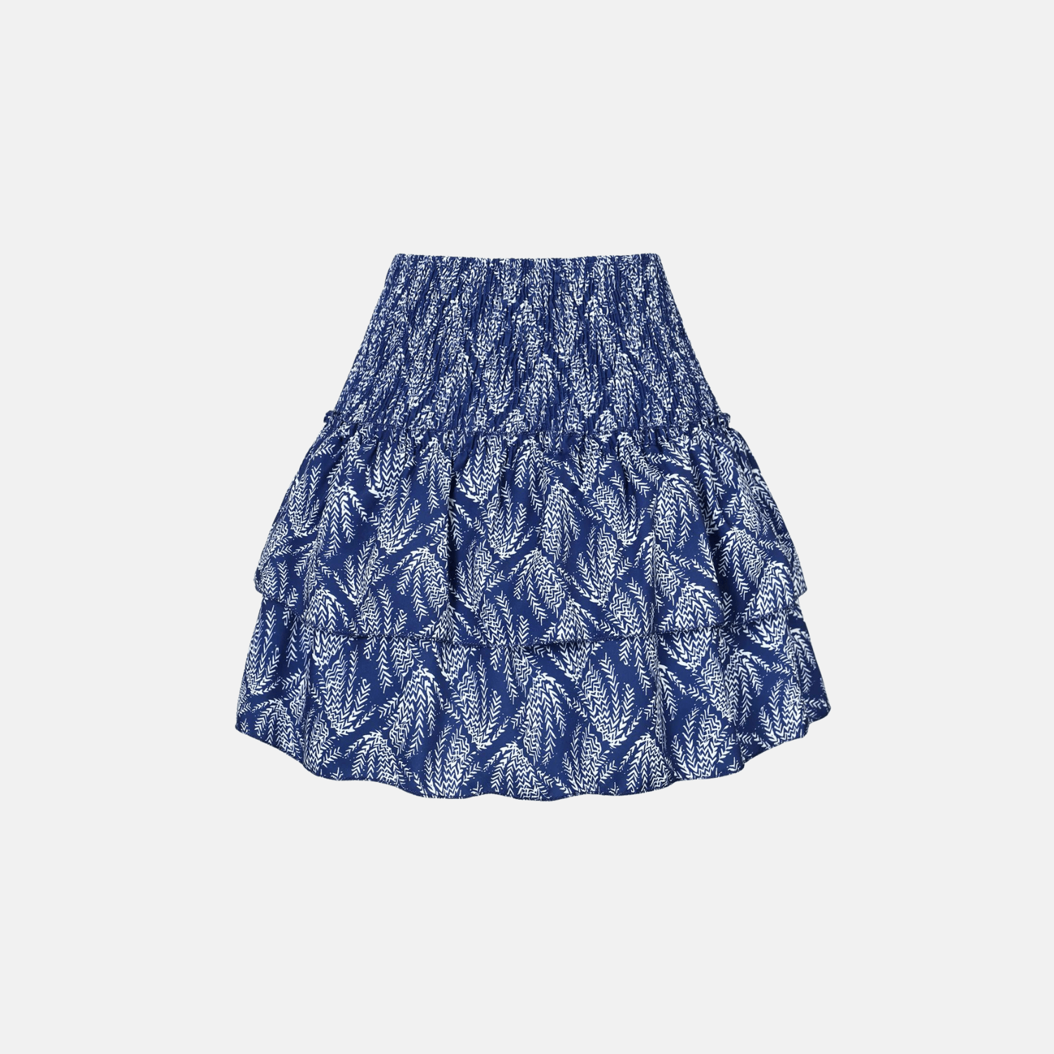 Wind Embroidered High-Waisted Mini Skirt