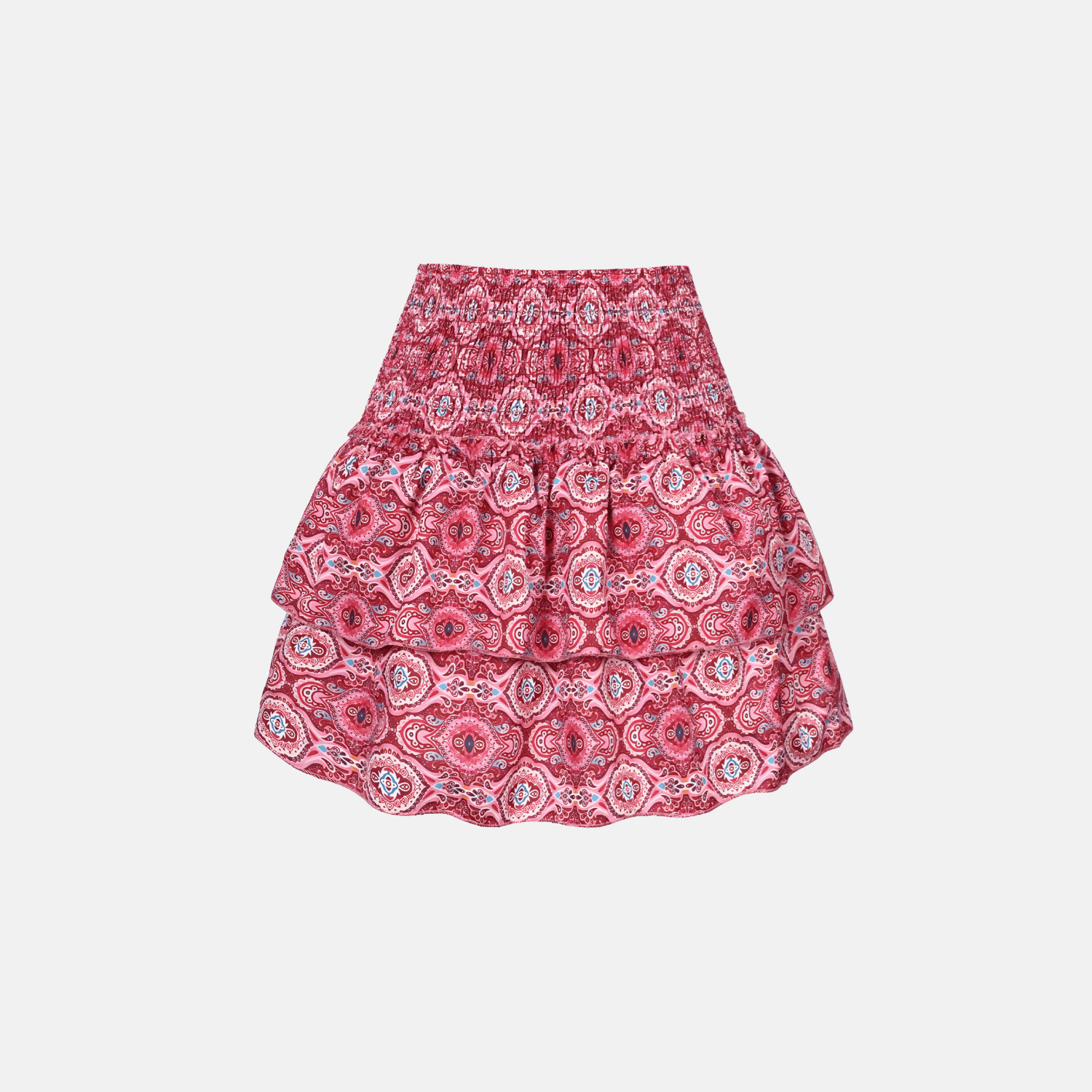 Wind Embroidered High-Waisted Mini Skirt