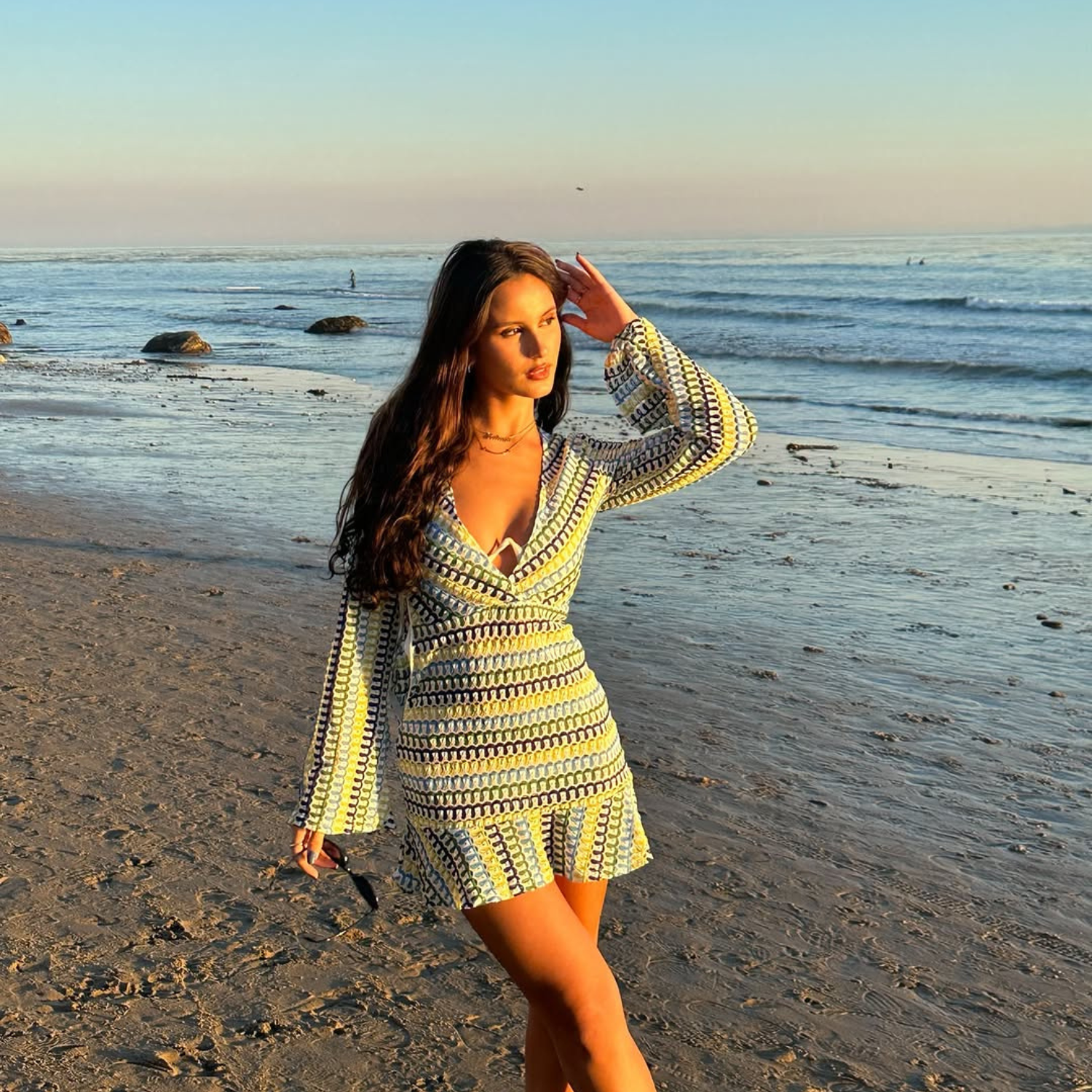 Rio Crochet-Look Cover-Up Dress