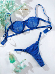 Elegant Sheer Lace Lingerie Set