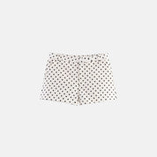 Dots High-Waisted Faux Leather Shorts