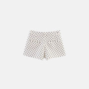 Dots High-Waisted Faux Leather Shorts