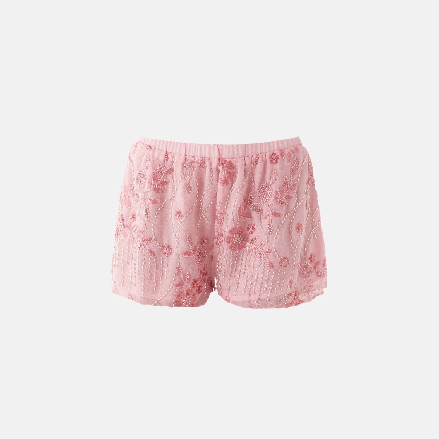 Soirée Embellished Tulle Shorts