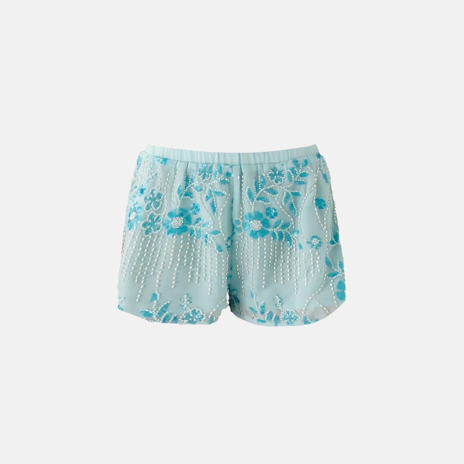 Soirée Embellished Tulle Shorts