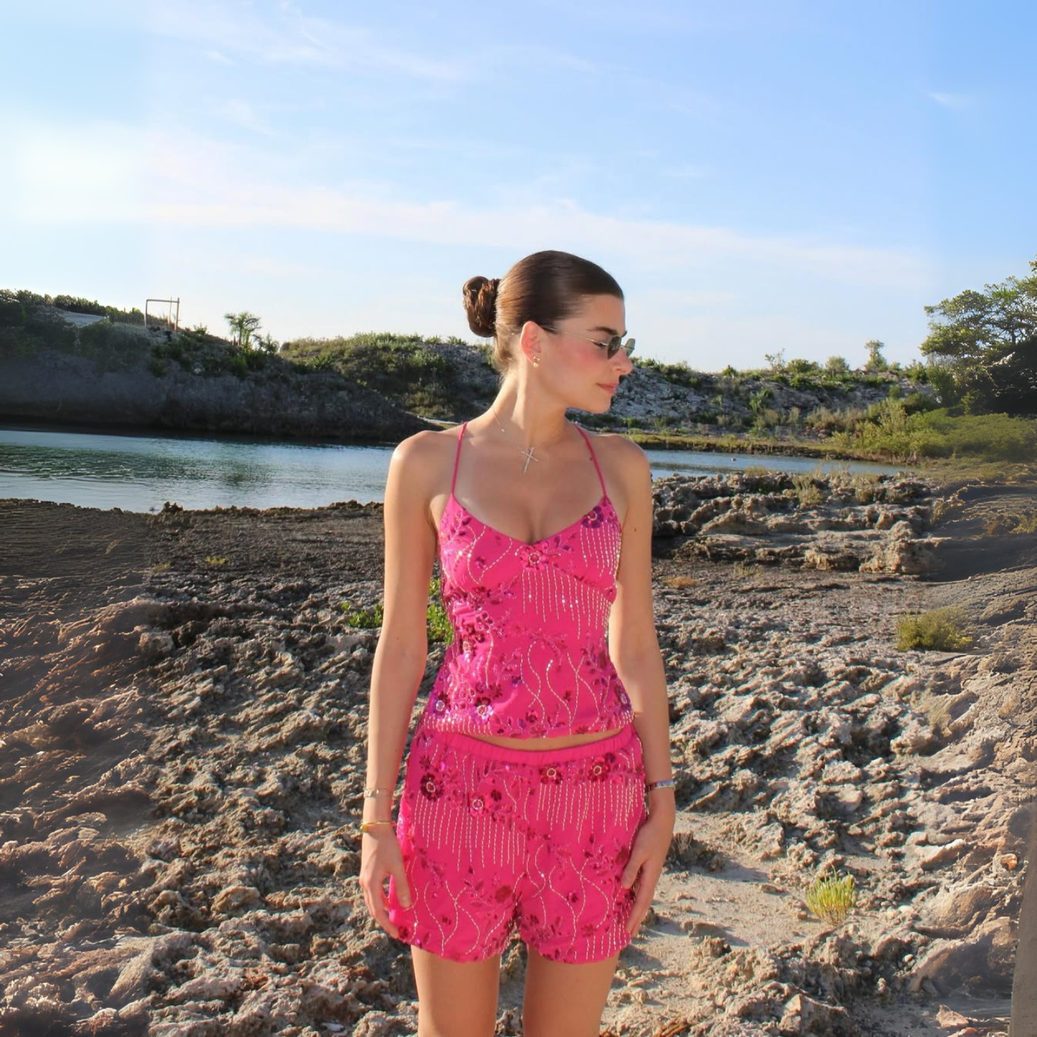 Soirée Embellished Tulle Shorts