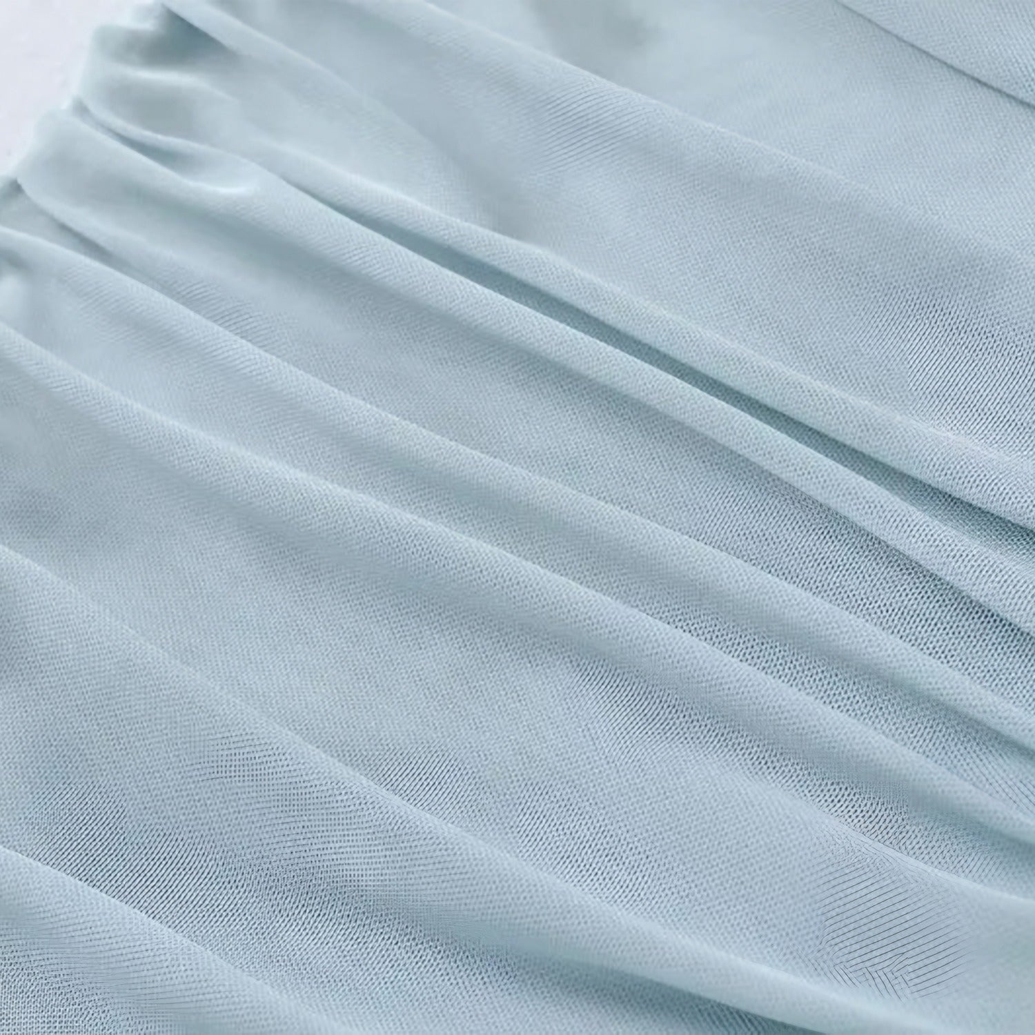 Batty Asymmetric Tulle Top