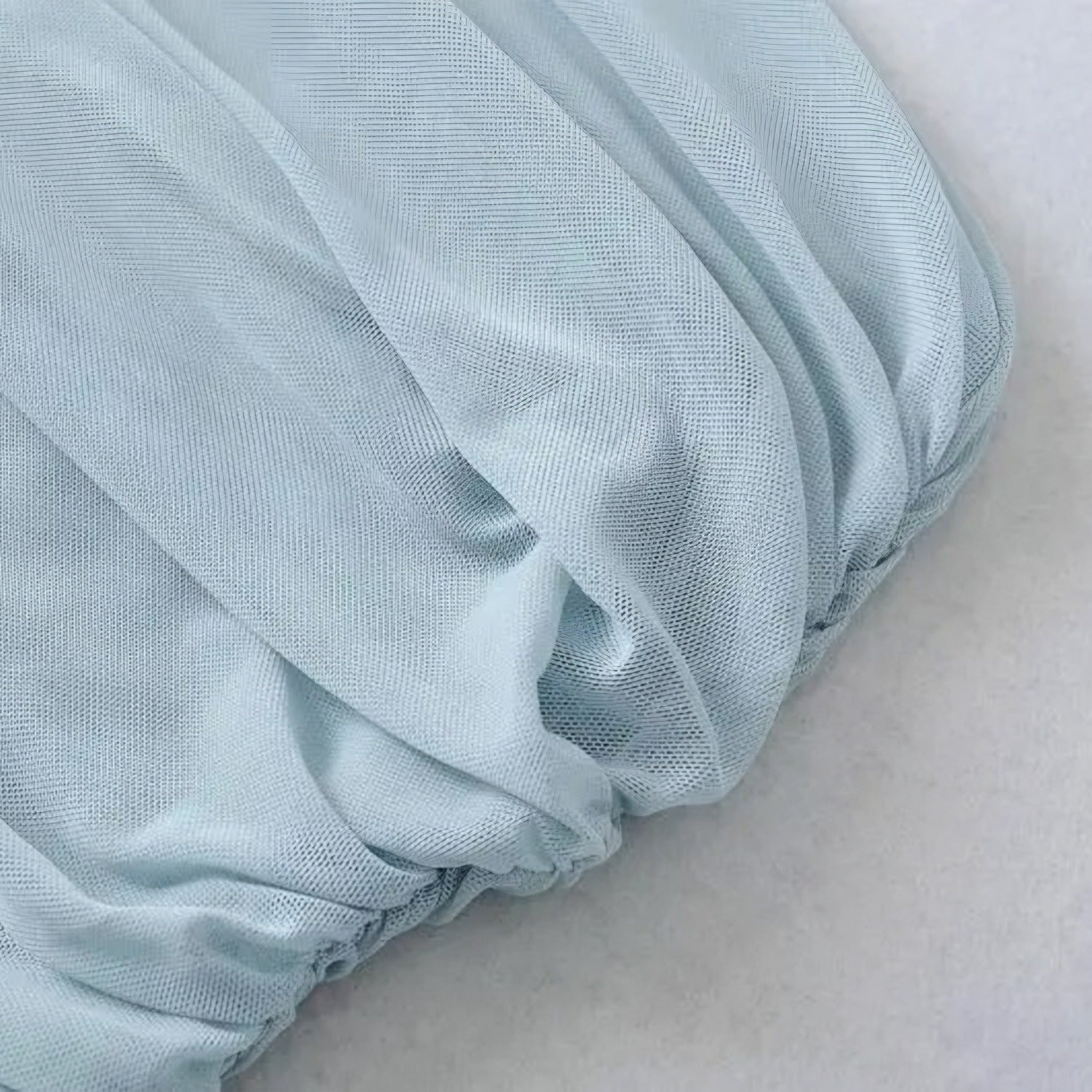 Batty Asymmetric Tulle Top