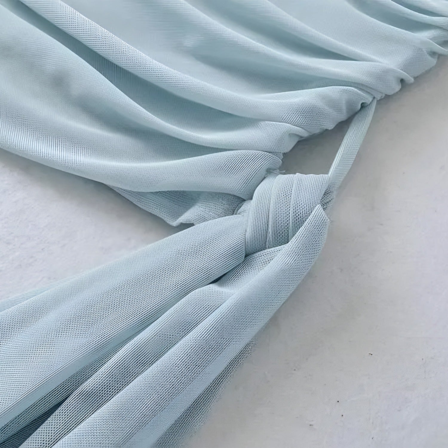 Batty Asymmetric Tulle Top