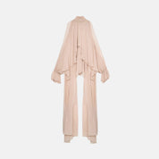 Delusional Chiffon Open-Back Crop Top