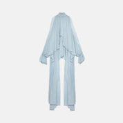 Delusional Chiffon Open-Back Crop Top