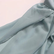 Delusional Chiffon Open-Back Crop Top