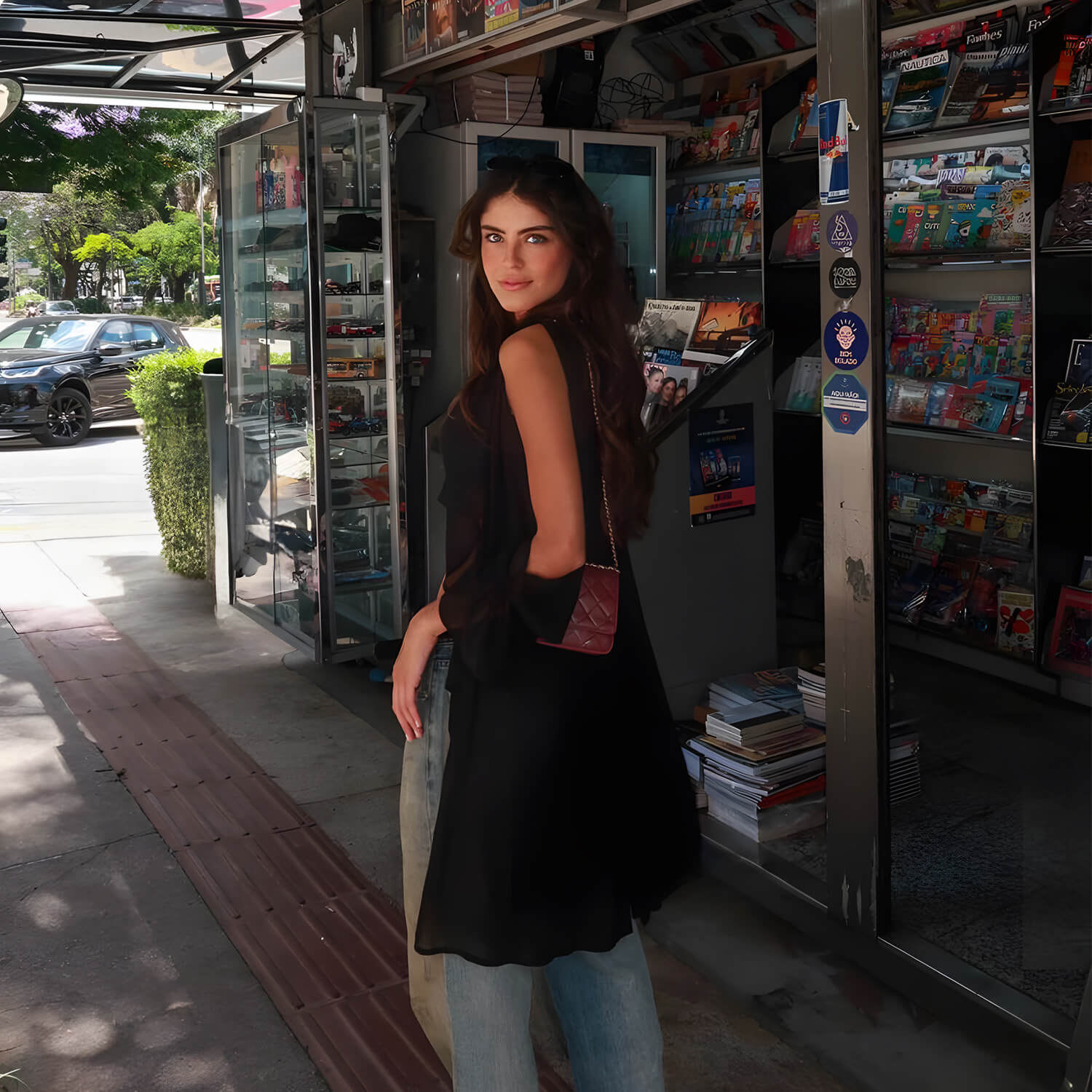 Delusional Chiffon Open-Back Crop Top