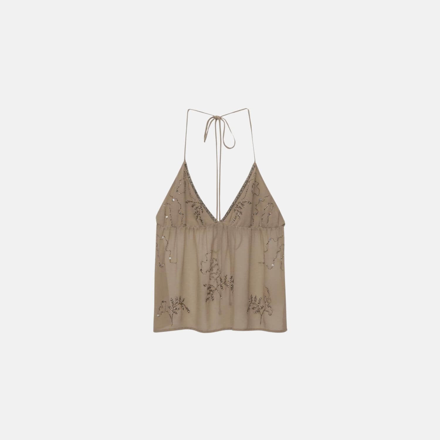 Eos Tie-Back Ruched Top