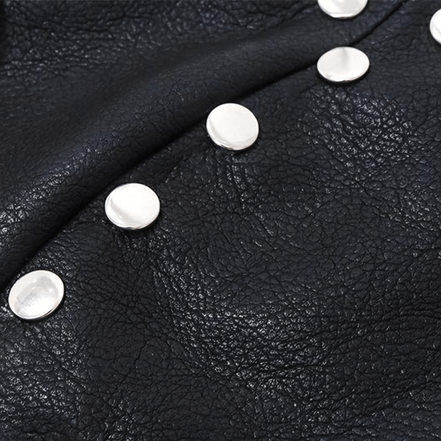 Fass Faux Leather Eyelet Top