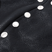 Fass Faux Leather Eyelet Top