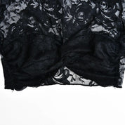 Munier Twisted Front Lace Crop Top