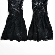 Munier Twisted Front Lace Crop Top