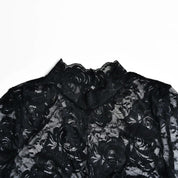 Munier Twisted Front Lace Crop Top