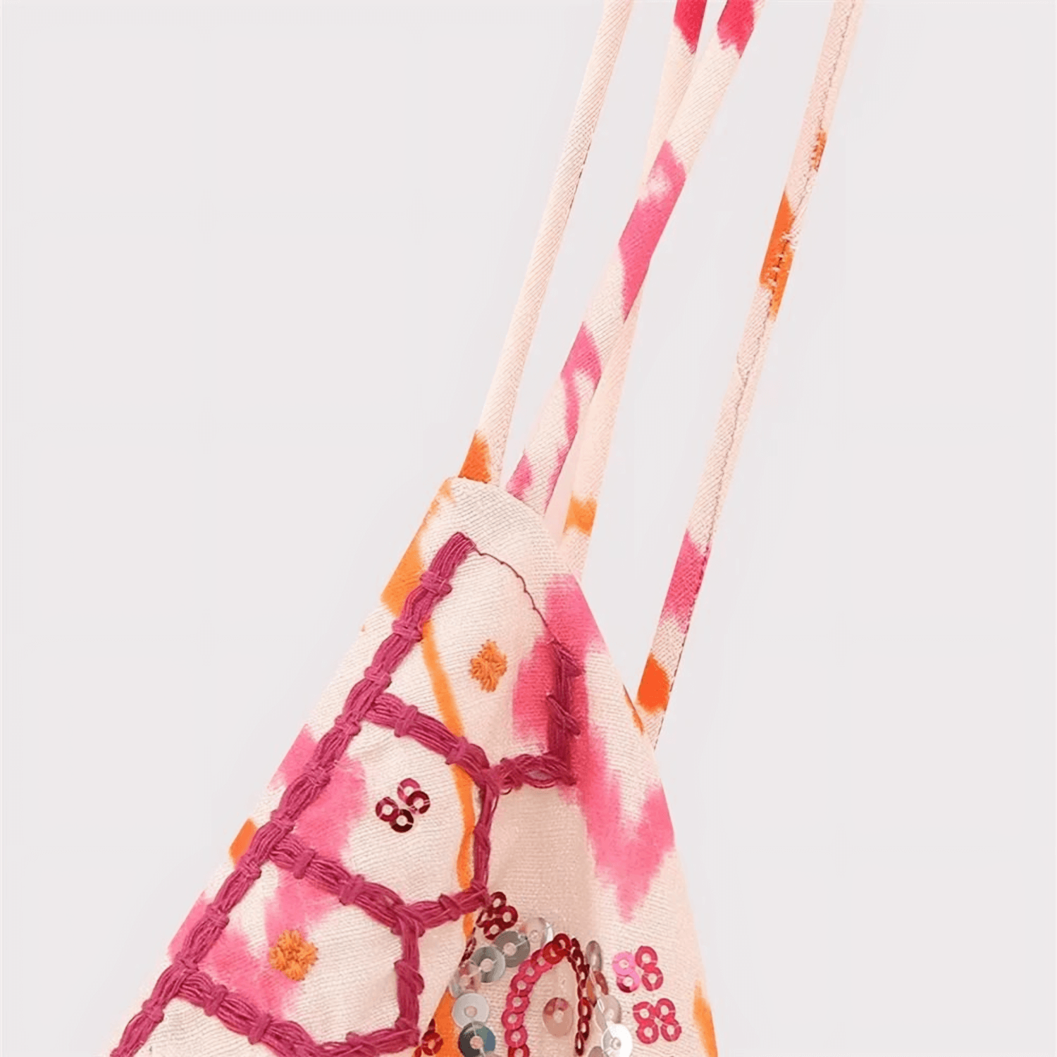 Saos V-Neck Sequin Top