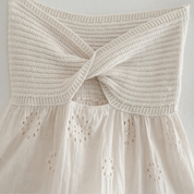 Trico Strapless Twisted Knit Top