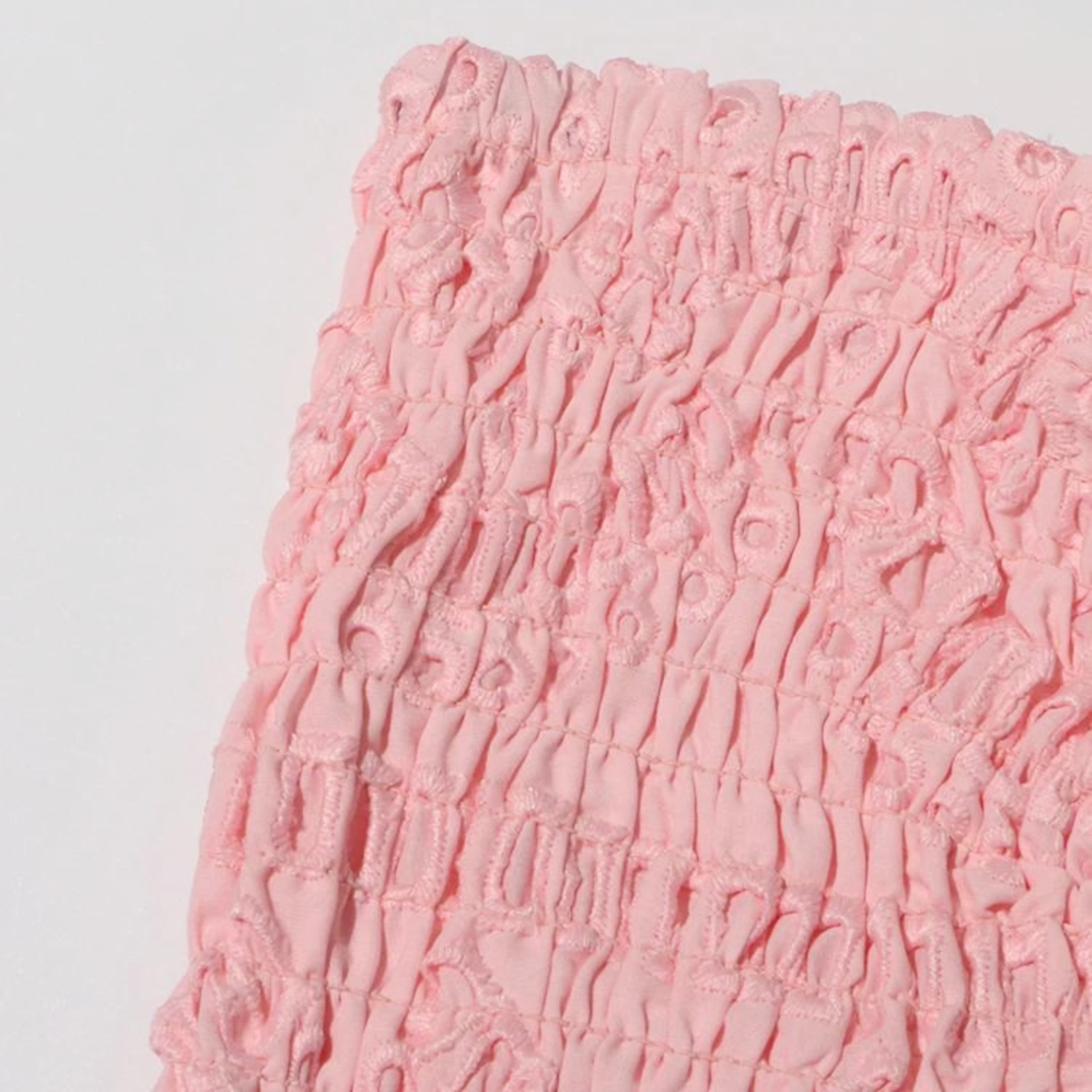 Cotton Candy Strapless Embroidered Mini Dress