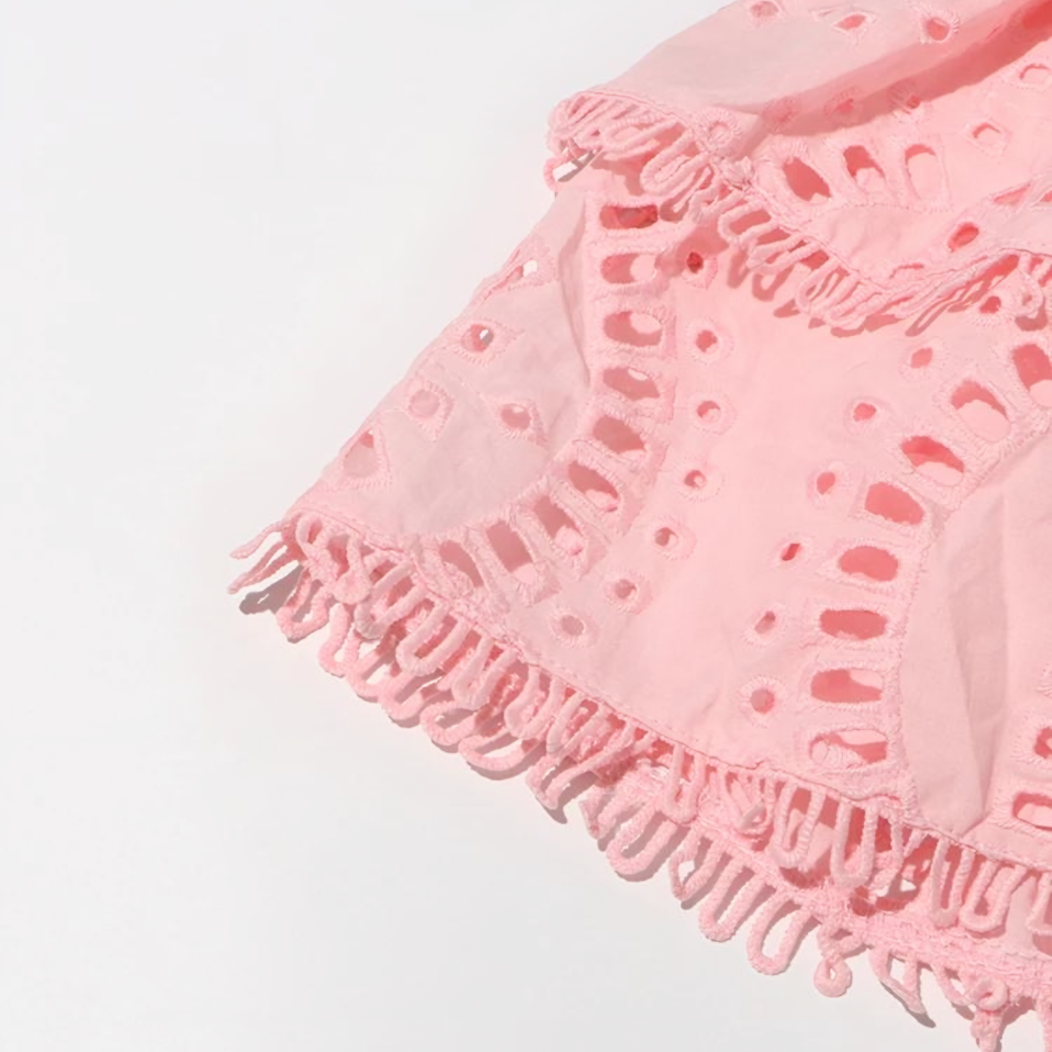 Cotton Candy Strapless Embroidered Mini Dress