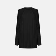 Bat Cape-Sleeve Dress