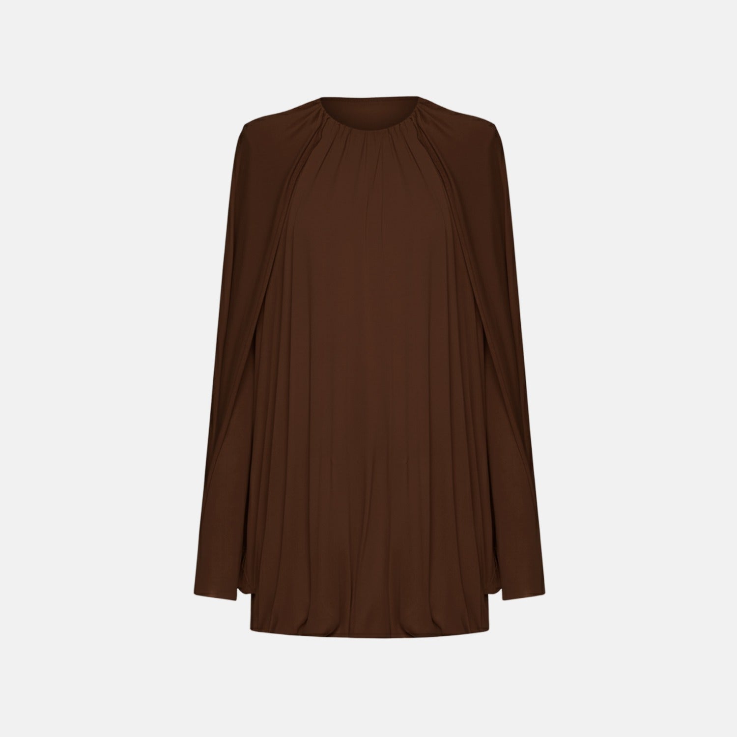 Bat Cape-Sleeve Dress